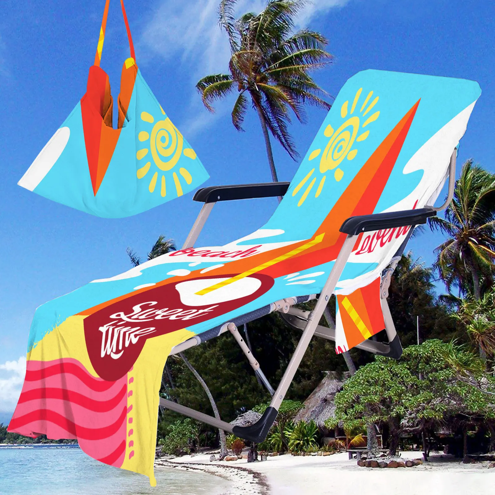 

Мягкое полотенце из микрофибры с боковым карманом