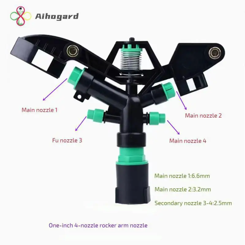 

Sprinkler Supplies Irrigate Evenly Durable Rocker Nozzle Anti-aging 1 Inch Lawn Sprinkler Irrigation Supplies Sprinkler Head