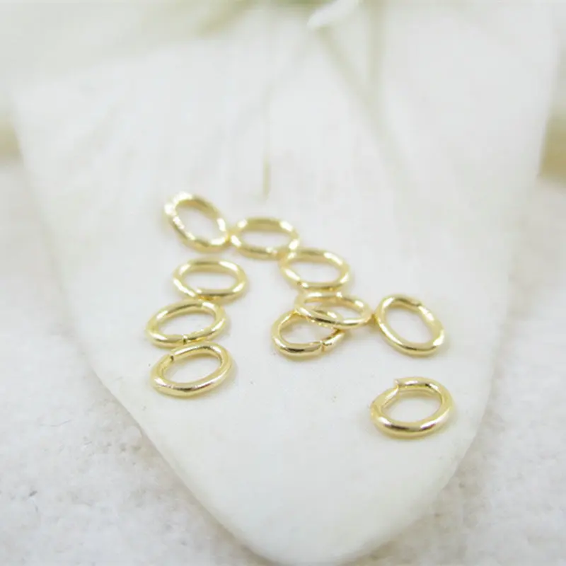 200 шт. латунные Металлические Открытые Колечки с золотым покрытием 14 к 2 6 мм 3 5 4 -