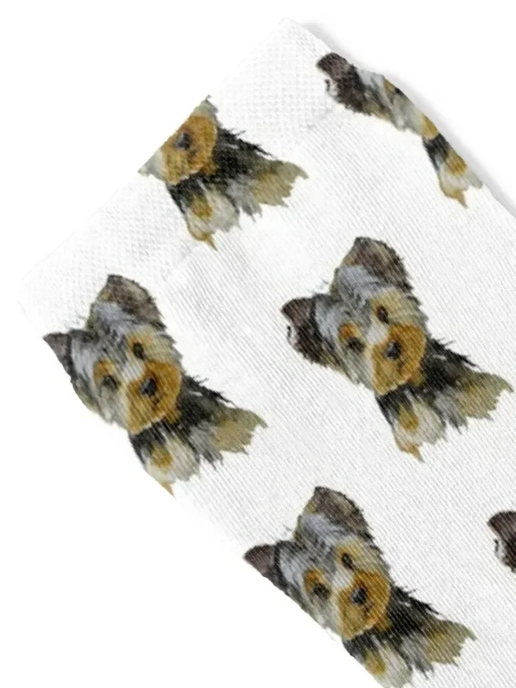 yorshire - акварель с животными носки лоты движущихся чулков для кроссфита цветочным