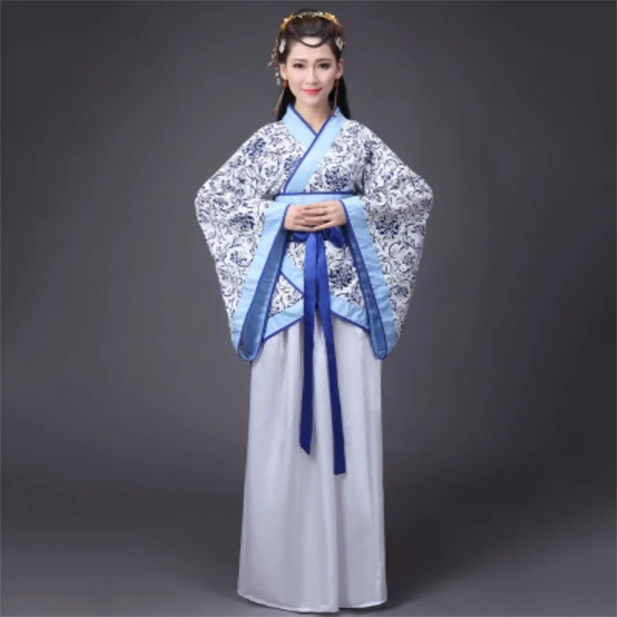 Hanfu National Chinese Dance Costume Men Ancient Cosplay Traditional Chinese Clothing for Women Hanfu Clothes Lady Stage Dress images - 6
