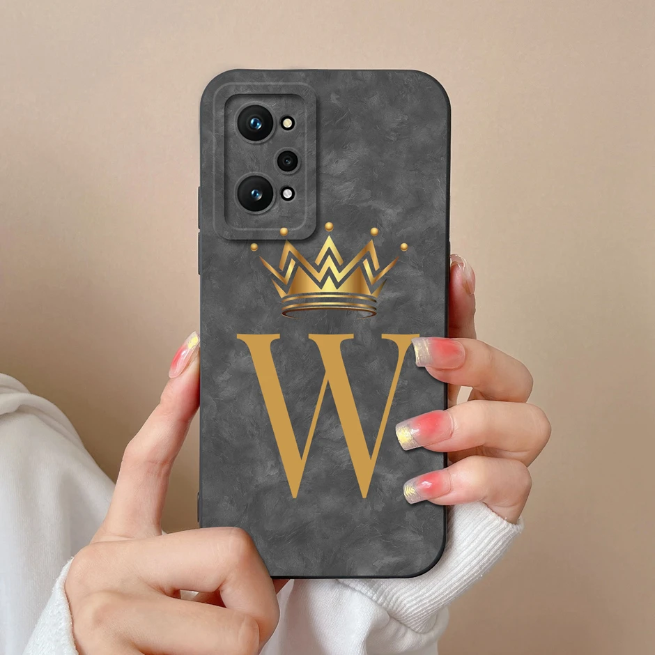 Фото Чехол для Realme GT2 Pro GT Neo2 Neo2T Cute Panda 26 Letter, силиконовый мягкий чехол для Realme GT2 Pro Fanda RealmeGTNeo2 Neo2T Bumper №5