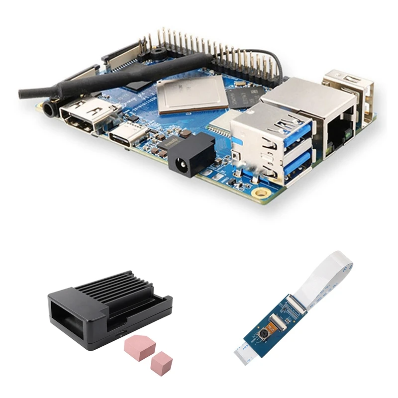 

Для Orange Pi 4 макетная плата + чехол + камера 13 МП Rockchip RK3399 4 Гб + 16 Гб Wifi + BT5.0 работает на Android 8,1 Ubuntu Debian