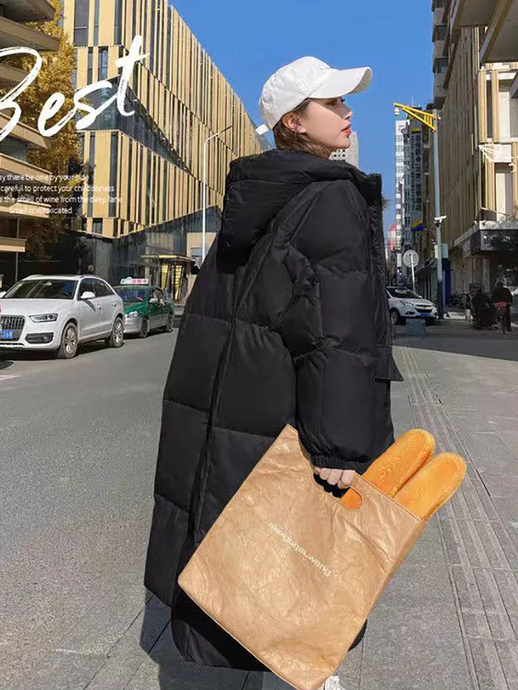 AOSSVIAO Parkas Winter Coat Women Fall 2022 New Korean Fashion Oversized Jacket with A Hood Loose Coats Elegant Ladies Outerwear