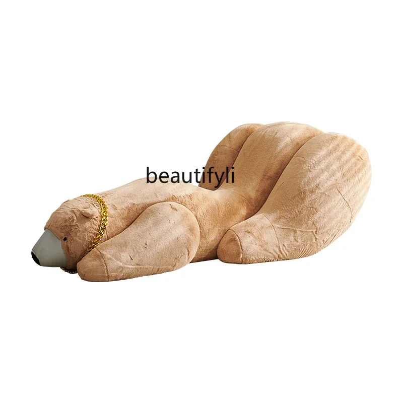 Дизайнерский медведь ягодицы белый ленивый диван для отдыха креативный