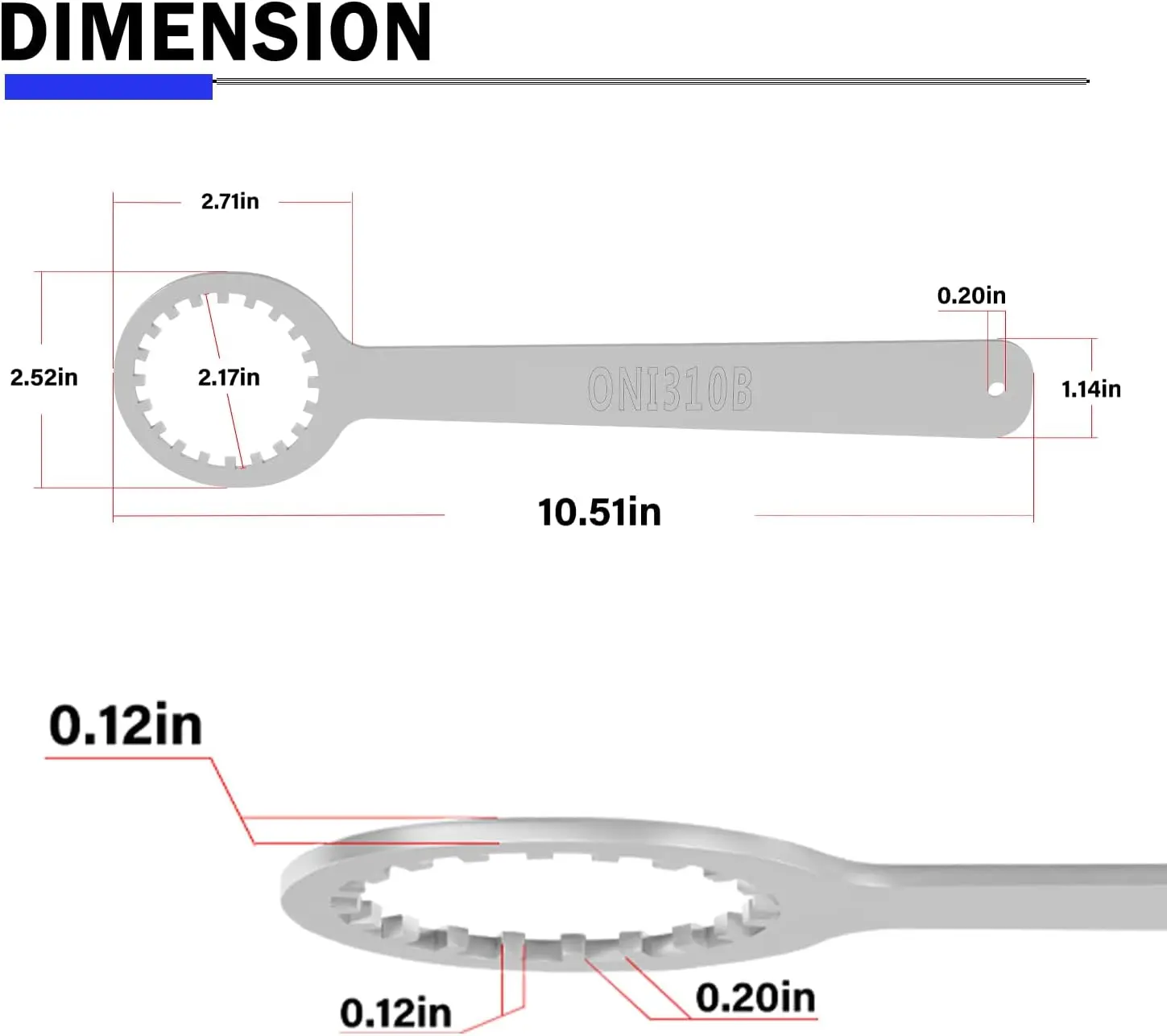 Гаечный ключ TM для топливного фильтра Yamaha 4-stroke 150HP-350 HP F150 to F350 модели 2.6L &amp 3.3L HPDI