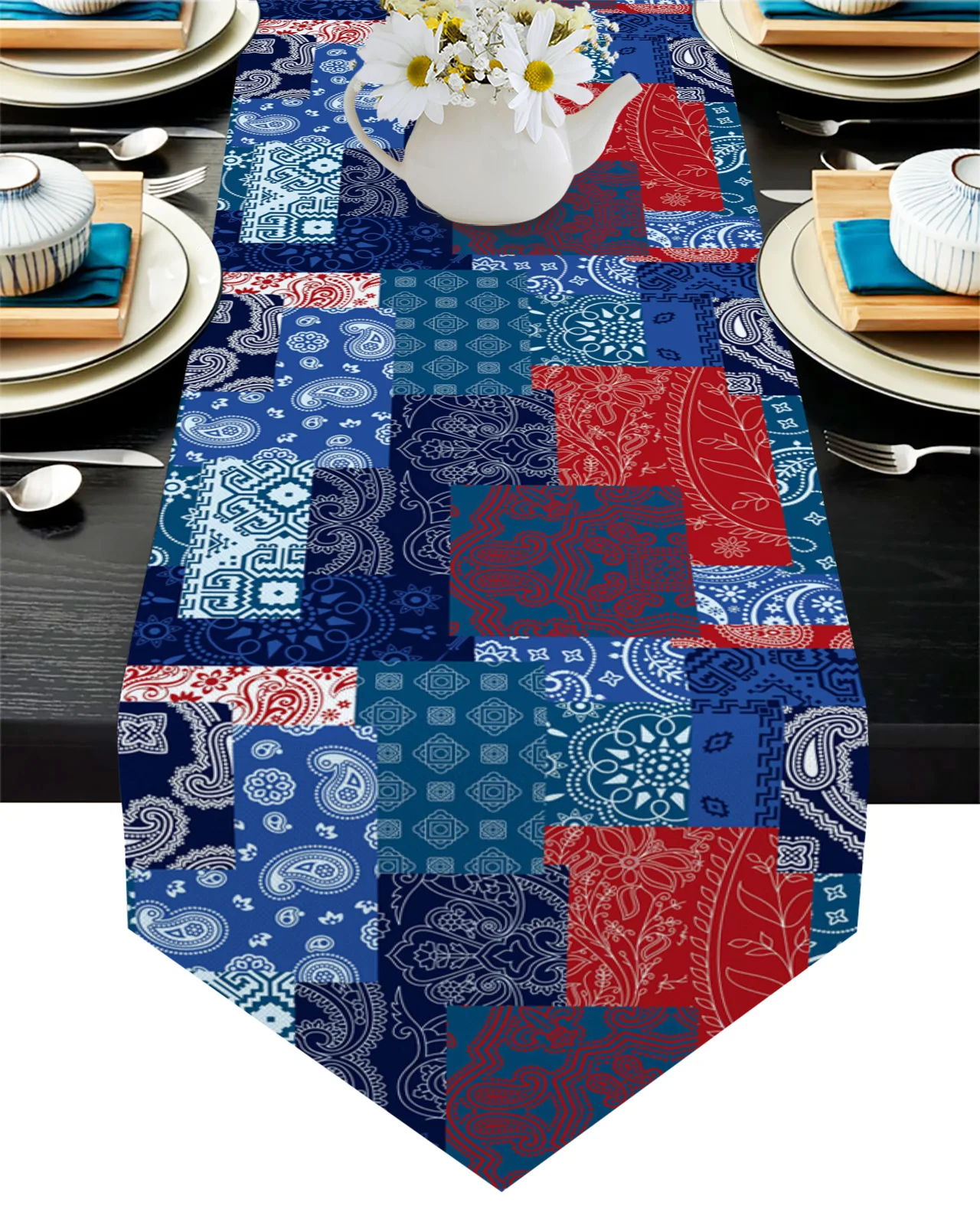 

Цветочный декупаж Lines настольные дорожки для гостиной, кухни, декор стола для улицы, вечеринки, свадьбы