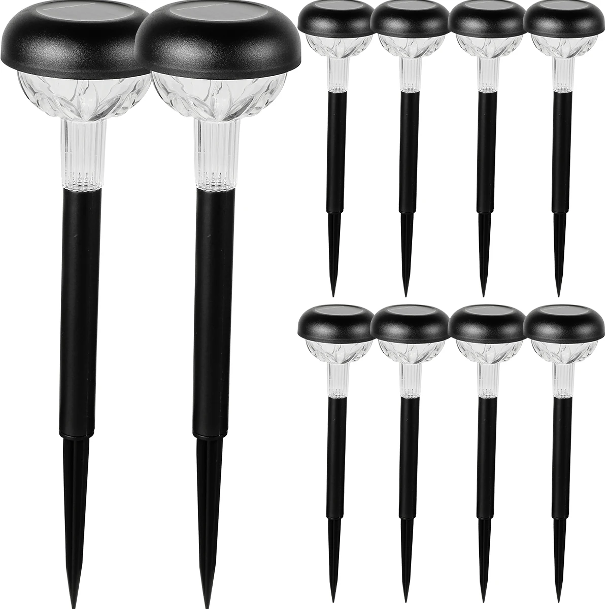 

10pcs Solar Pathway Lights Outdoor Solar Garden Lights IP65 Waterproof Solar Landscape Lamp with Multi-Color Changing Auto