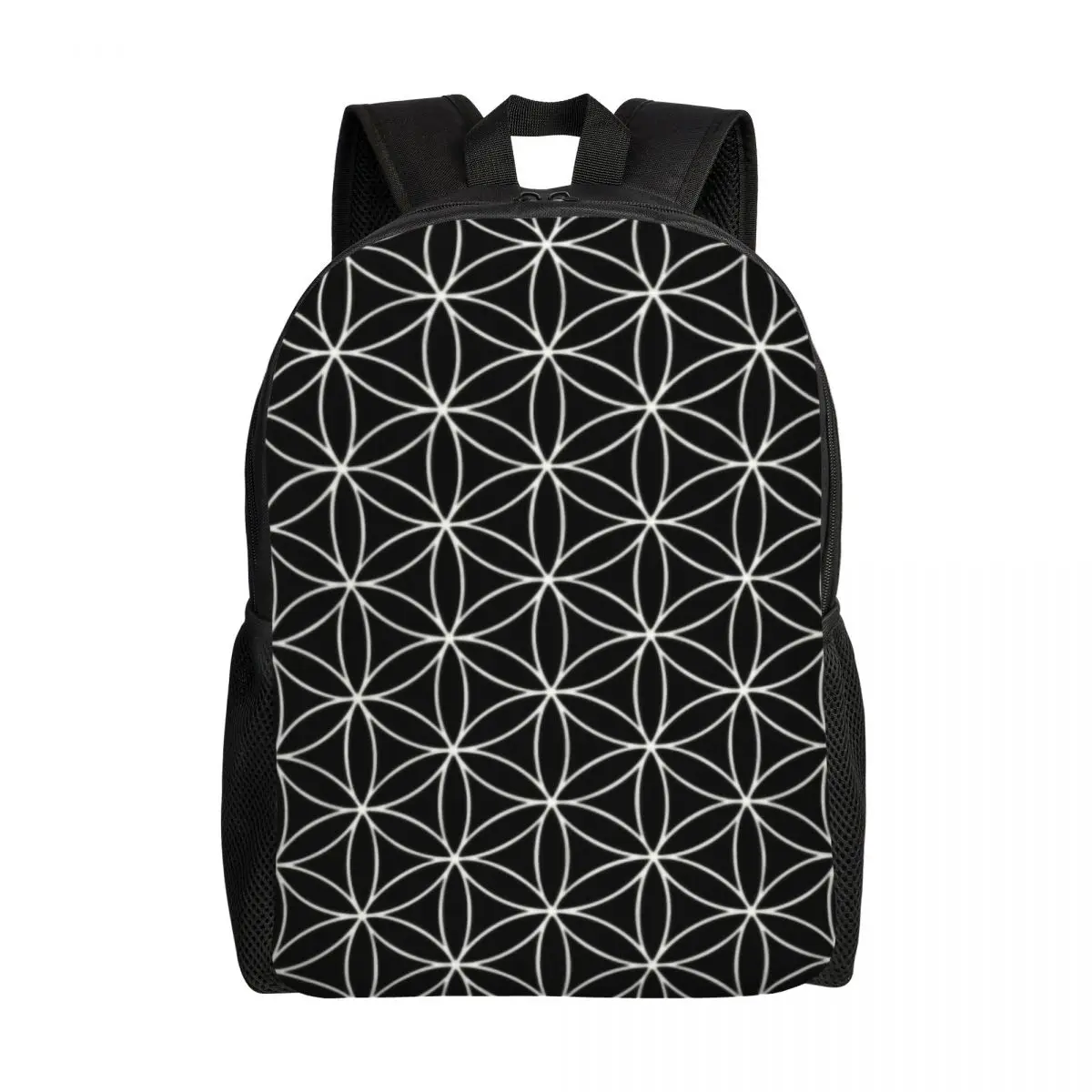 

Trendy Sacred Geometry Flower Of Life Laptop Backpack Men Women Casual Bookbag for School College Student Mandala Bag