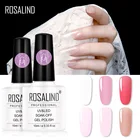 Быстросъемный Гель-лак для ногтей ROSALIND, прозрачный розовый лак для наращивания ногтей, гель для ногтевого дизайна, наращивание ногтей, акриловый отмачиваемый УФ-гель