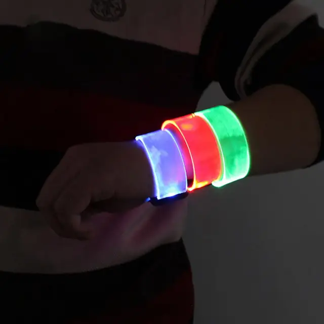 LED Silicone Sound Controlled Light Bracelet Led Light-emitting Bracelet Light Band Entertainment Party Wristband Halloween Belt 6