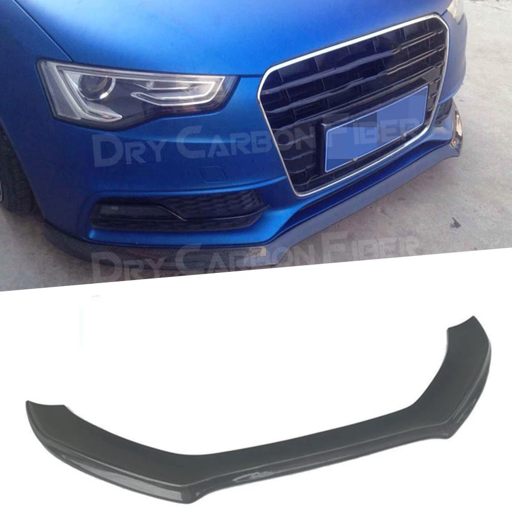 

Carbon Fiber Front Bumper Lip Chin Spoiler For Audi A5 S5 2013-2016 Car Styling