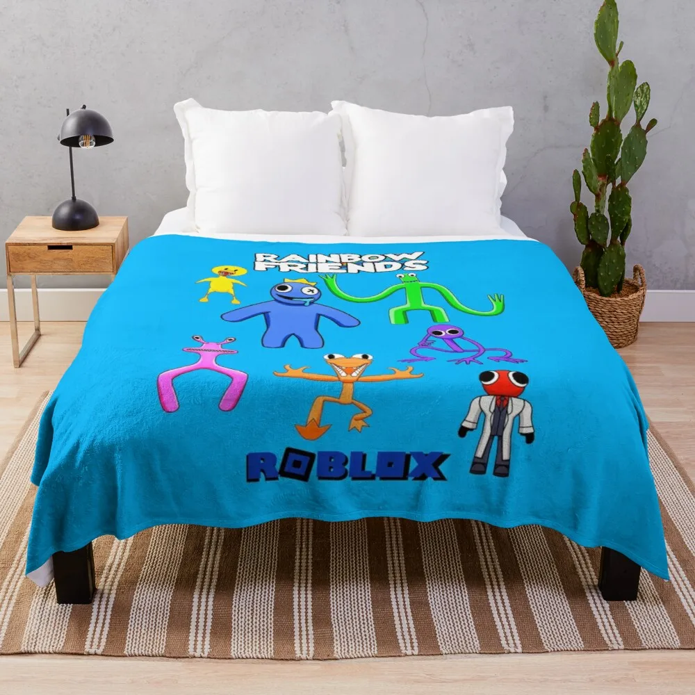 

Rainbow Friends Throw Blanket Blanket Luxury