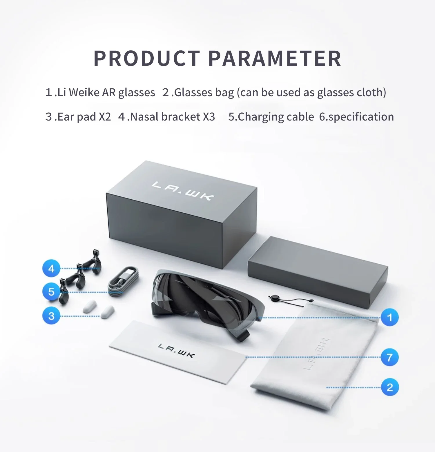 Очки Lakw 316 дюйма AR Hardware 4K HD для съемки умные очки с дистанционным управлением