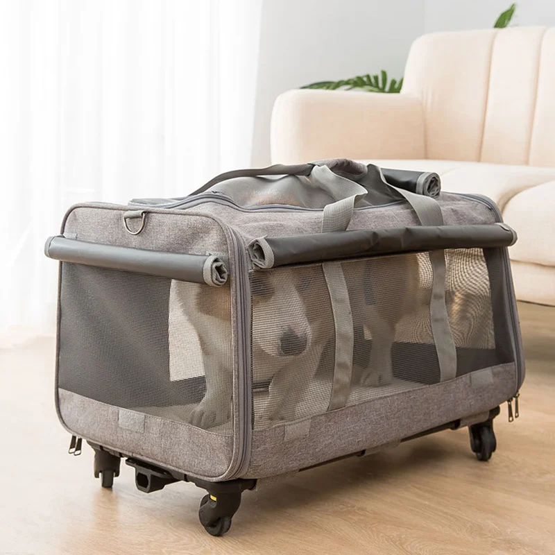 

Bags Handbags Cats Carriers Trolley Stroller Dog Crate Cats Carriers Carry Hamsters Transportin Para Gatos Pets Accessories