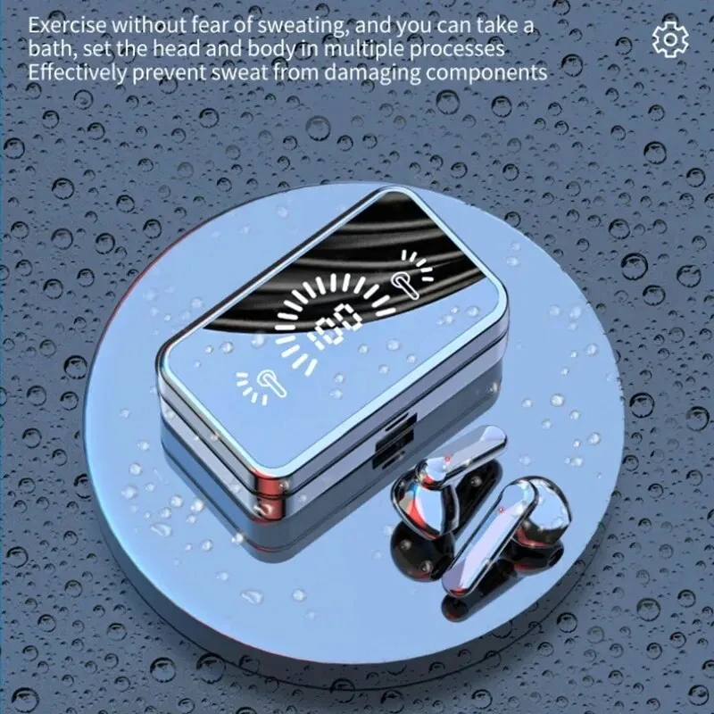 Беспроводная Bluetooth-гарнитура TWS с зарядным устройством светодиодные наушники