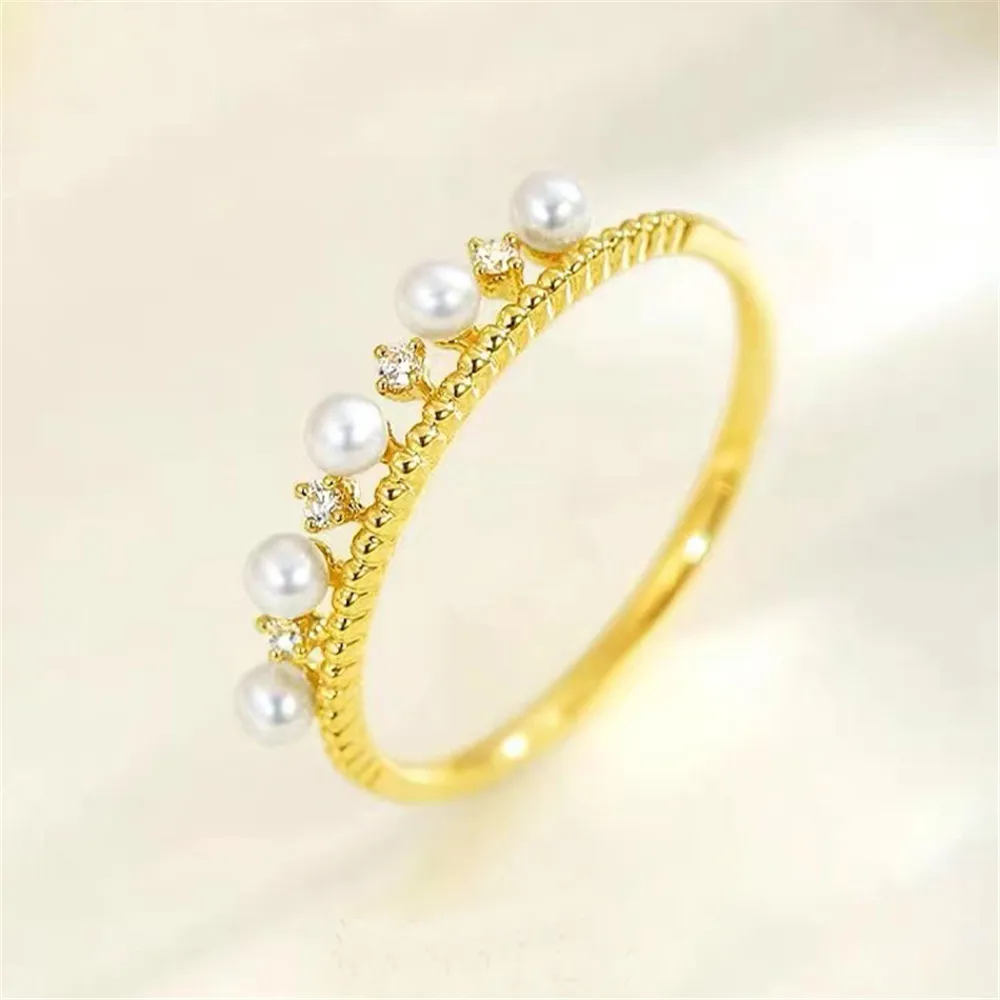 

Accessories Factory 925 Silver Ring Accessories Settings Adjustable Blank Pearl Ring Setting Base For Women Diy Jewelry Making