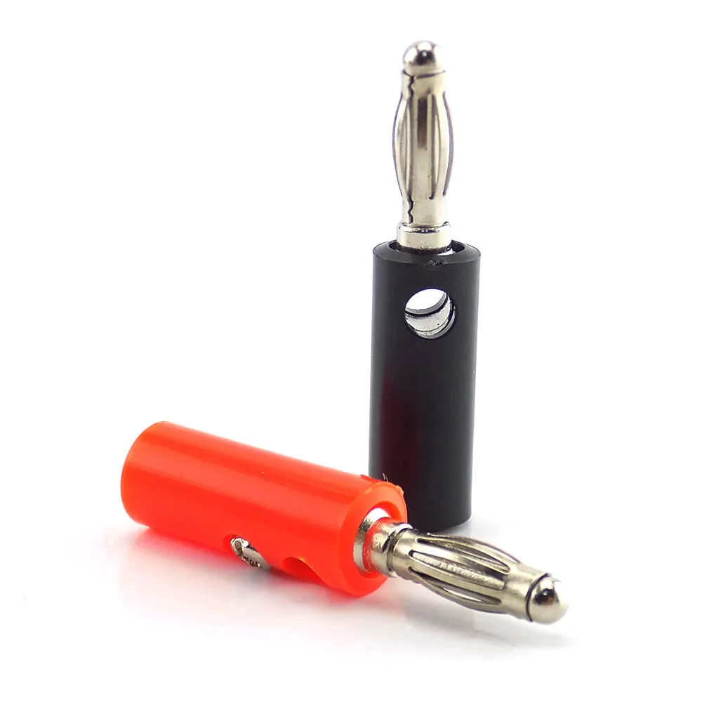 Аудиодинамик 4 мм разъем типа банан аудиодинамик провод кабель-адаптер вилки 10 шт