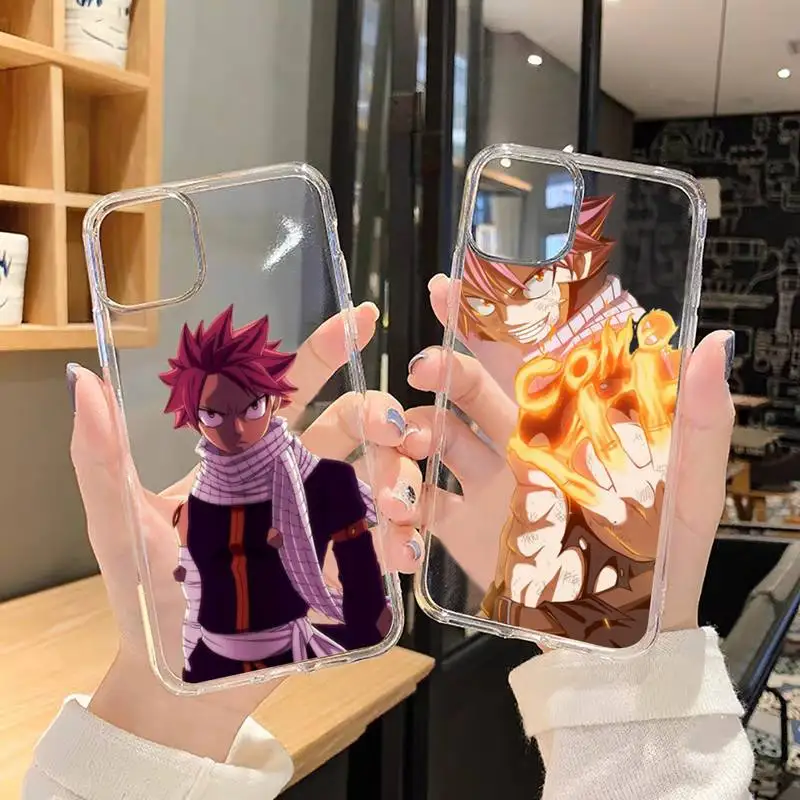 

Fairy Tail anime Manga Phone Case Transparent soft For iphone 12 11 13 7 8 6 s plus x xs xr pro max mini
