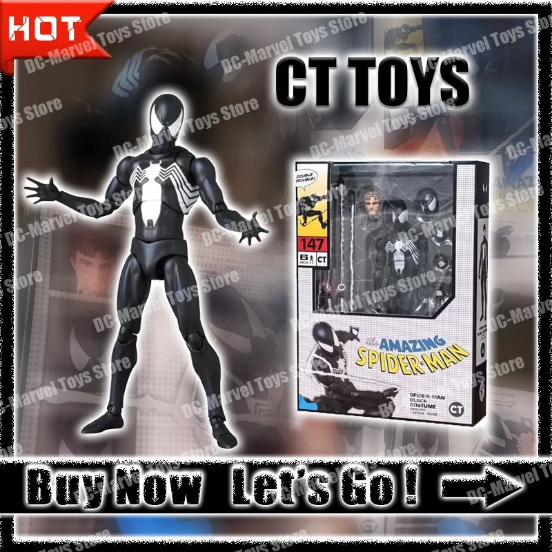 Ct Toys Человек-Паук Mafex 147 Черная Веном удивительный симбиотическая аниме-фигурка