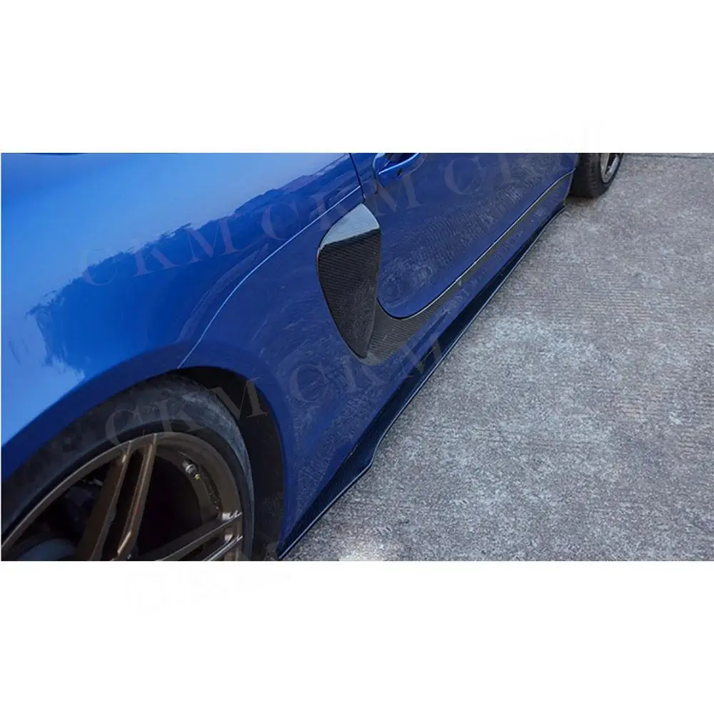 Боковые юбки из углеродного волокна удлинитель для Porsche 981 Boxster Cayman 2013 2014 2015