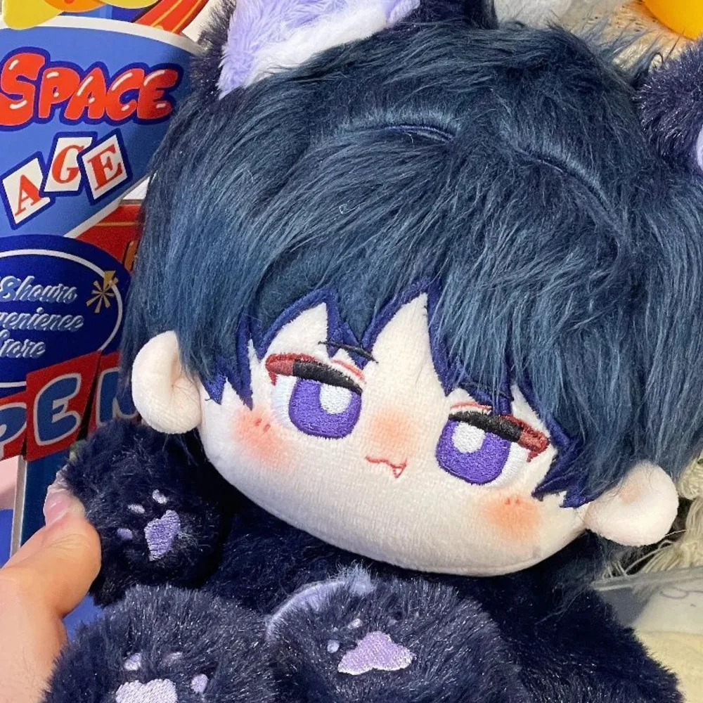 Аниме Balladeer Genshin Impact милые мягкие животные поза для сидения платье тела хлопковая