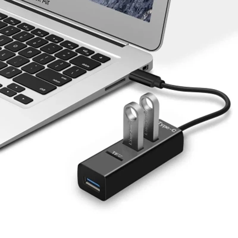 

3 Ports USB C HUB Type C Splitter with TF Card Reader for Macbook Pro IMac PC Laptop Notebook Accessories USB-C Hub