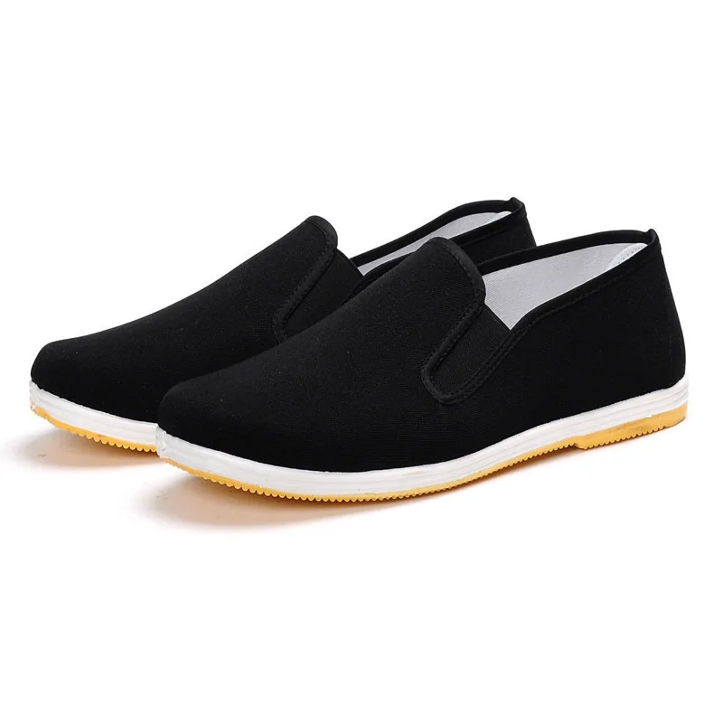 

Old Beijing Cloth Shoes for Men Traditional Chinese Style Kung Fu Bruce Lee Tai Chi Retro Rubber Sole Shoes36-45