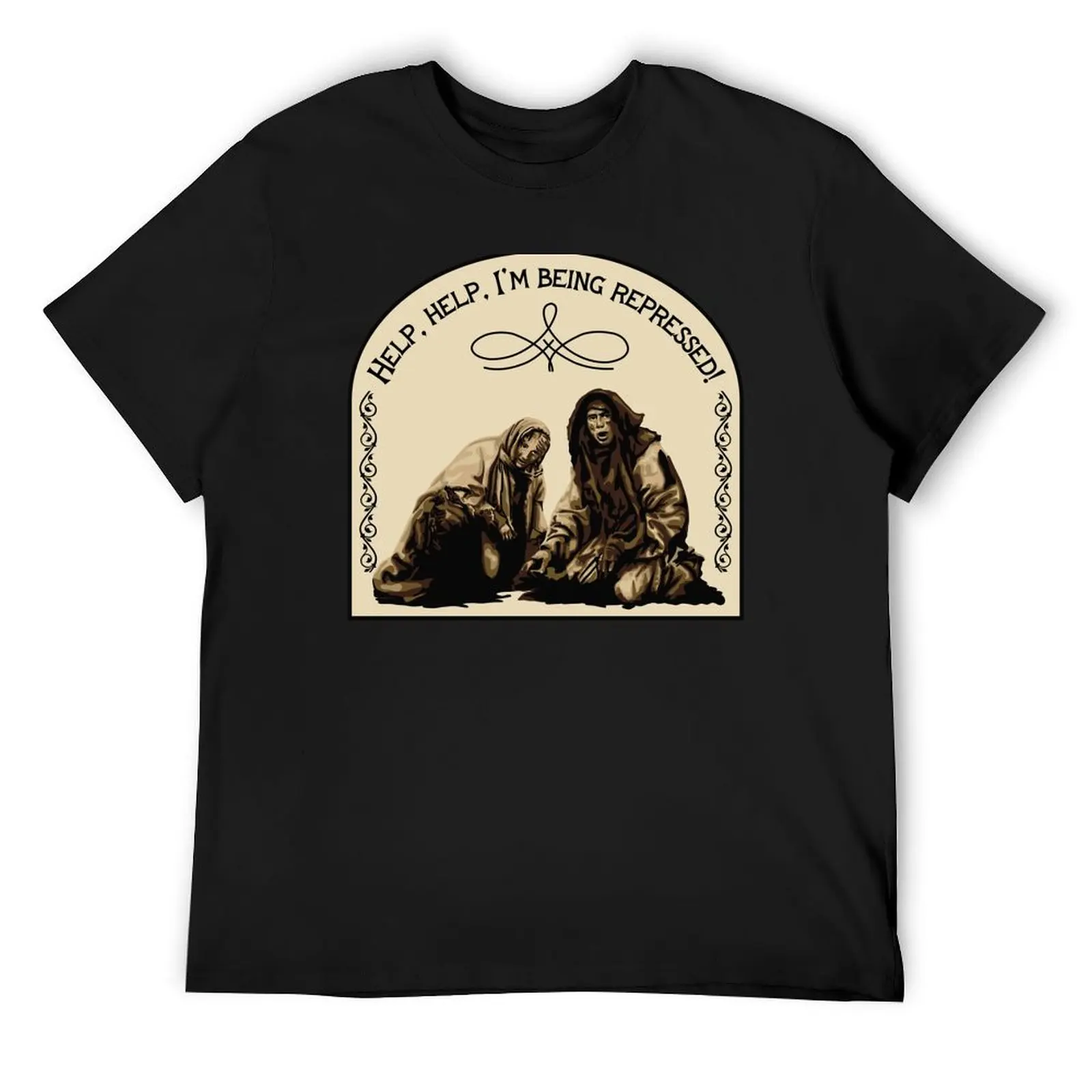 Футболка Holy Grail Peasant Be Repressed большие заготовки мешковатые рубашки больших