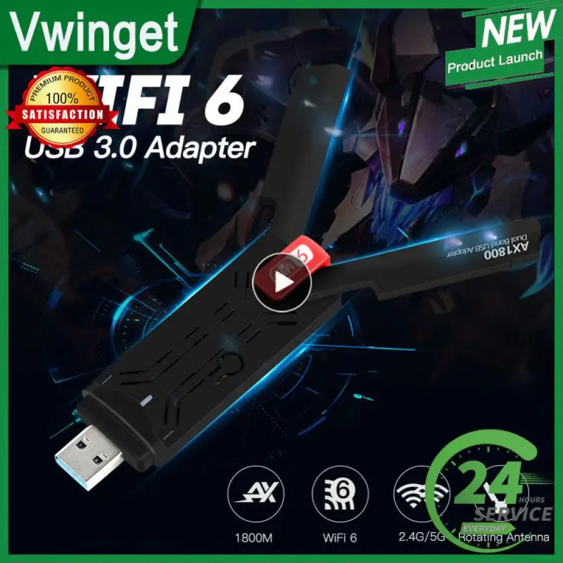 

Беспроводная сетевая карта 802.11ax, двухдиапазонный 2,4 ГГц/5 ГГц, Wi-Fi Usb-адаптер, портативный Usb Wifi-ключ, аксессуары для ноутбука, складной