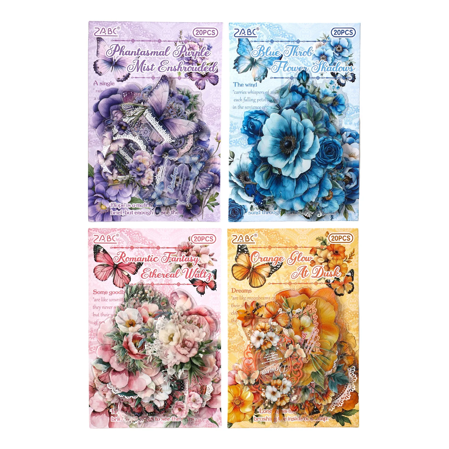 

Jianwu винтажные наклейки Flower Time