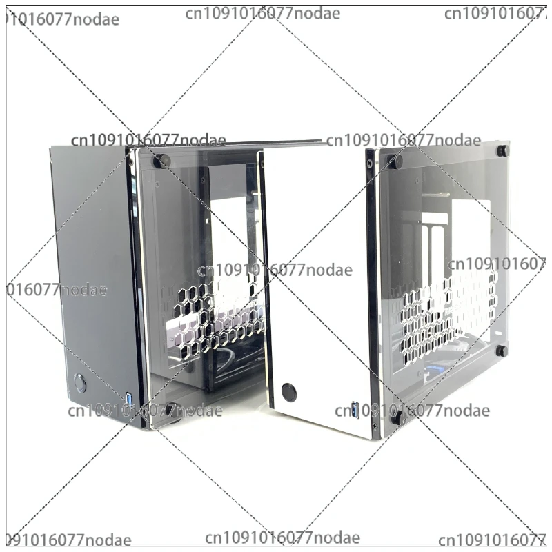 GEEEK A35S Мини-маленький чехол с одним дисплеем A4 ITX Акриловая пластина боковым