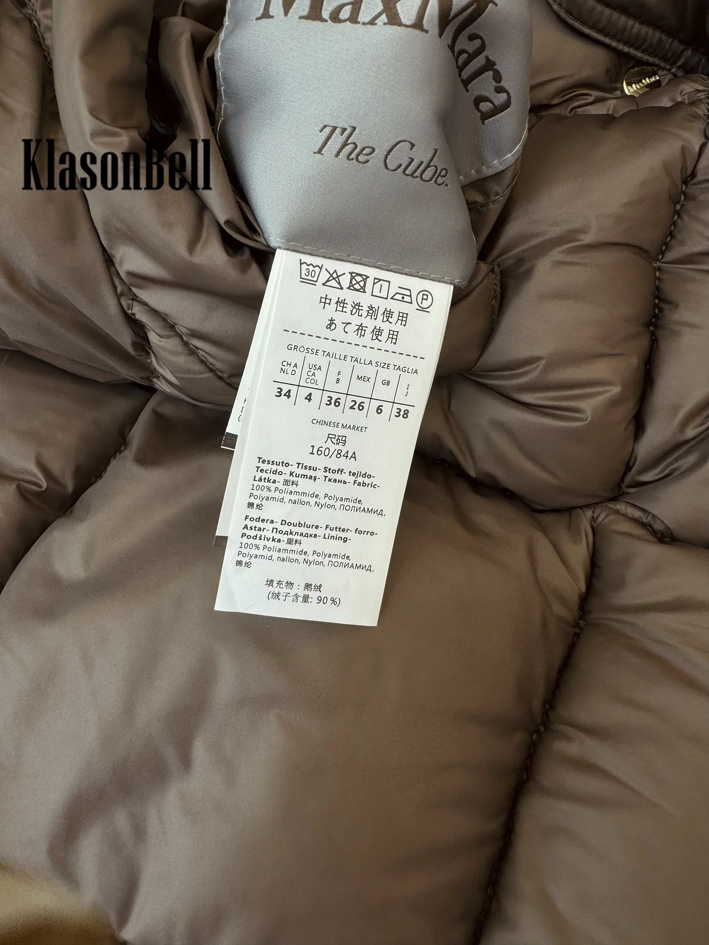 9 5 KlasonBell Женская модная меховая куртка с капюшоном стеганая клетчатая узором