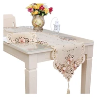 europe table runner classical embroidered tablecloth placemats for tv cabinet table decoration table towel flag