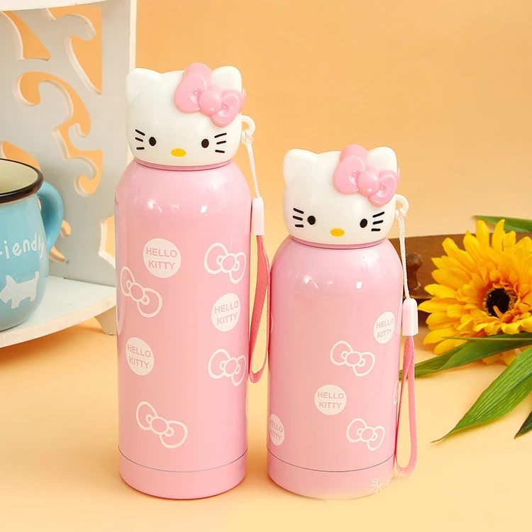 

200Ml-280Ml Sanrioed Hellokittys Insulation Cup Female Student Cute Water Cup Portable Warm Stainless Steel Water Bottle