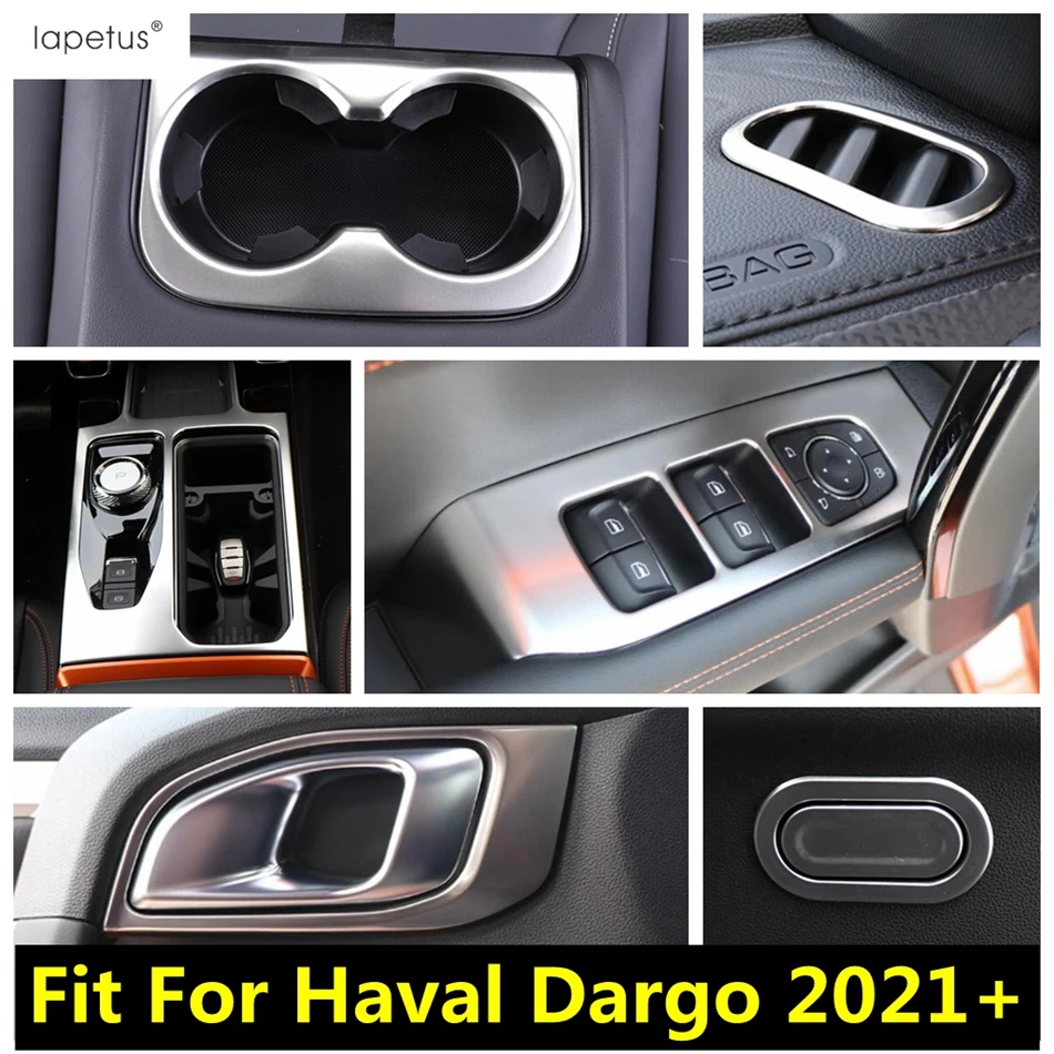 

Window Lift / Water Cup / Handle Bowl / Gear Panel / Glove Box / Air Vent Cover Trim Accessories Fit For Haval Dargo 2021 2022