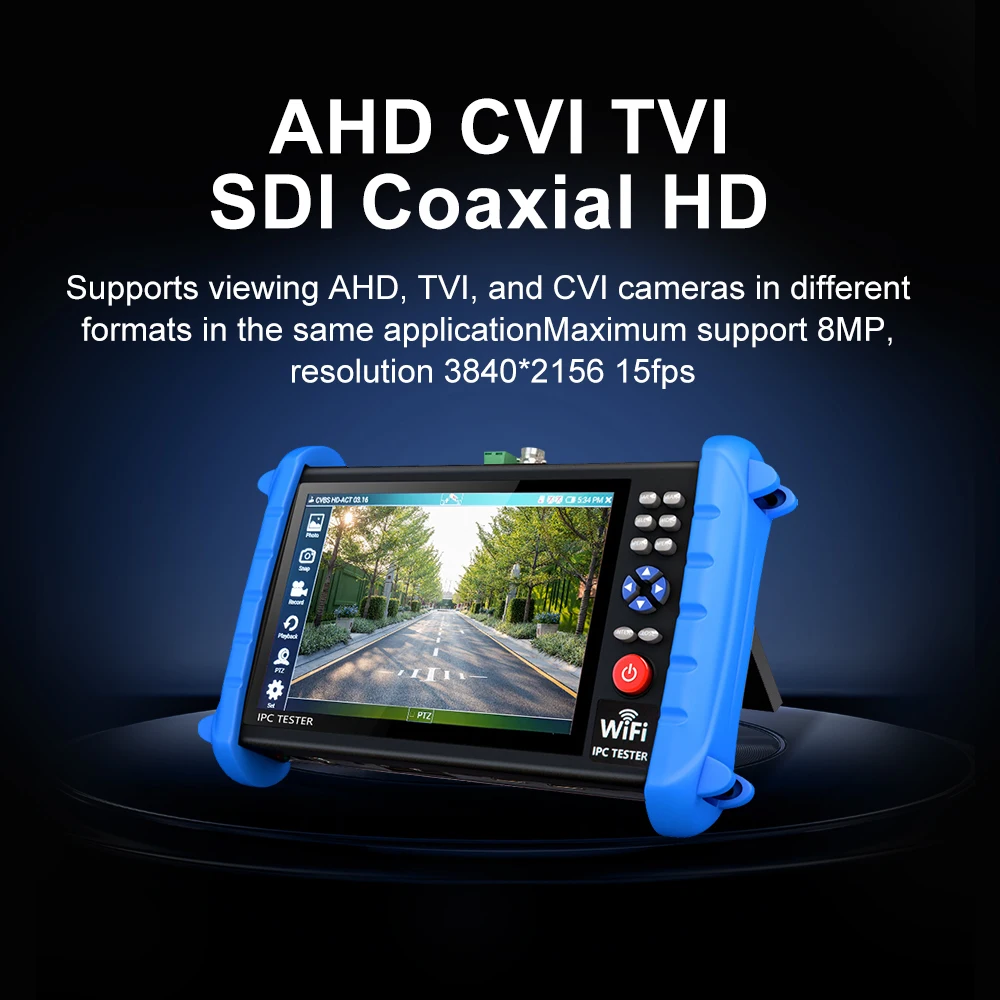 Фото NOYAFA IPC CCTV тестер PTZ IP камеры тестер 8MP AHD CVI TVI SDI HDMI вход и выход камеры мониторинг безопасности сетевой кабельный тестер №2