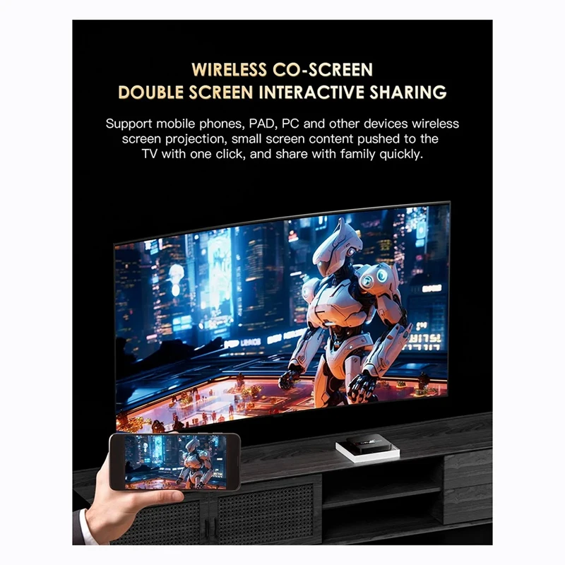 Приставка Смарт-ТВ H20PRO на Android 10 2 + 16 ГБ 6K 4 P