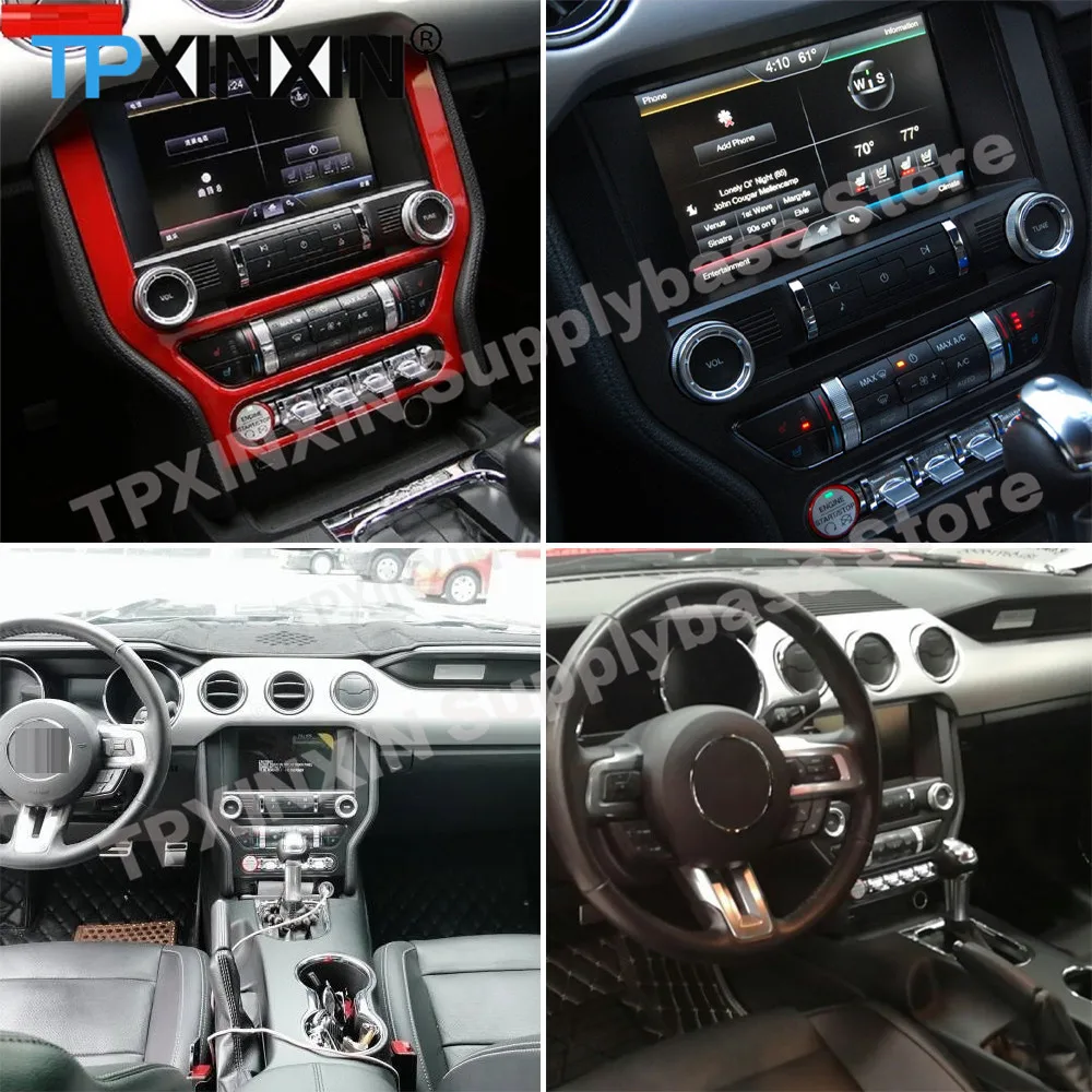 Автомобильный радиоприемник Tereo с экраном Android 13 для Ford Mustang 2015 2016 2017 2018 2019 2020