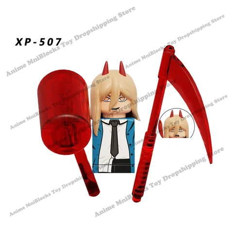 KT1067 WM6159 аниме мультфильм похита демон Denji мощная бомба Reze мини Экшн-фигурки строительные блоки сборные игрушки подарки