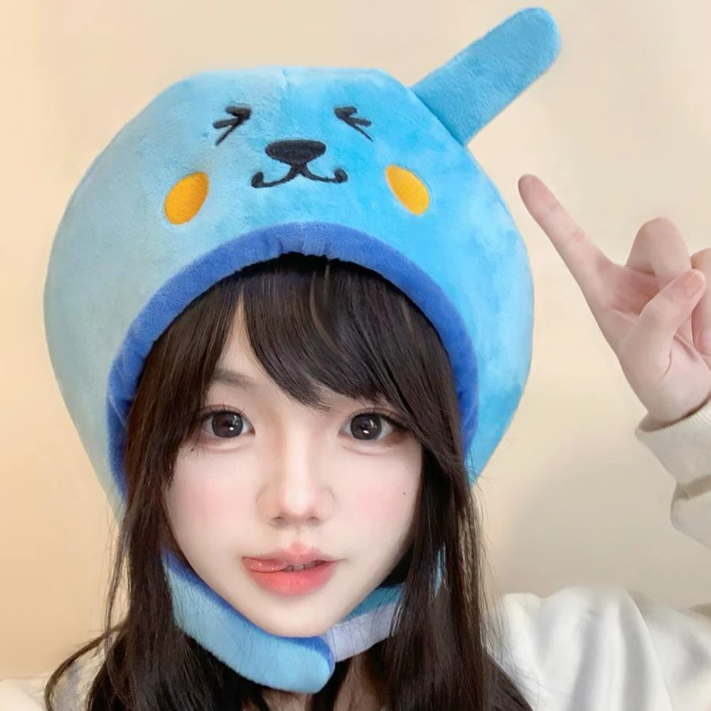 Kawaii Qoo плюшевая шапка с героями мультфильмов осенне-зимняя новая девичьим