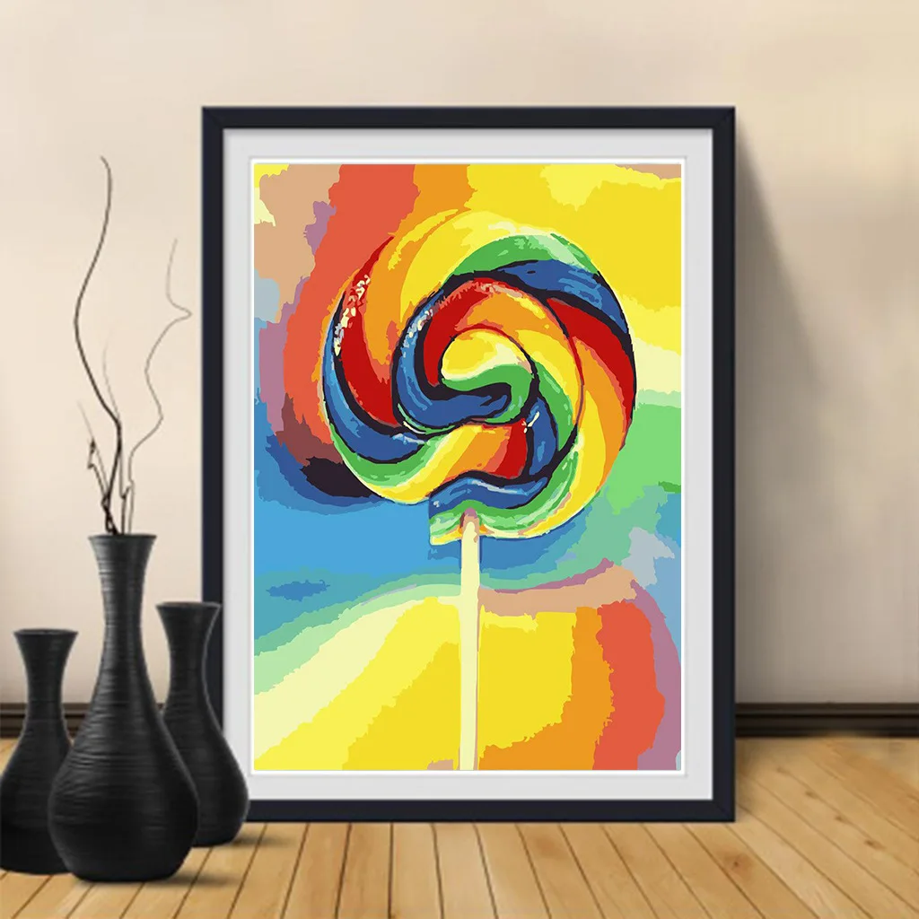 

3103-322-digital oil painting moon night scene filling suitable for adults hand-painted suit handicraft design