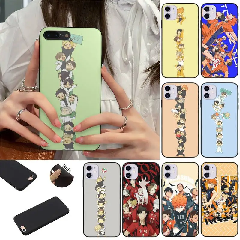 

Anime Haikyuu Phone Case fundas shell cover for iphone 6 6s 7 8 plus xr x xs 11 12 13 mini pro max