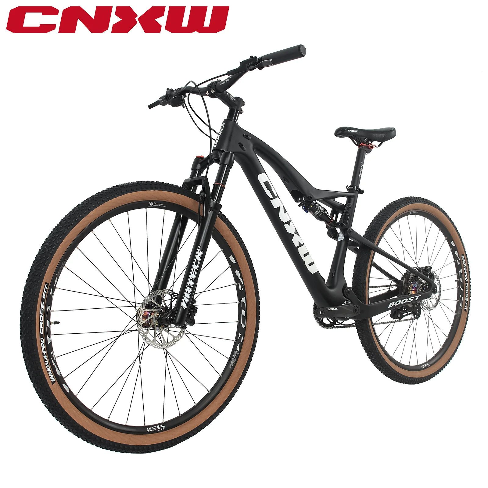 

Carbon Fiber Suspension Mountain Bike Full Suspension Bicycle Double Disc Brake T1000 XC Mountain Bike 1X11 Speeds Complete Bike