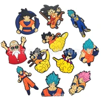 anime dragon ball series sneakers accessories shoe buckle single sale croc charms jibz pvc decorations kids x mas party gifts