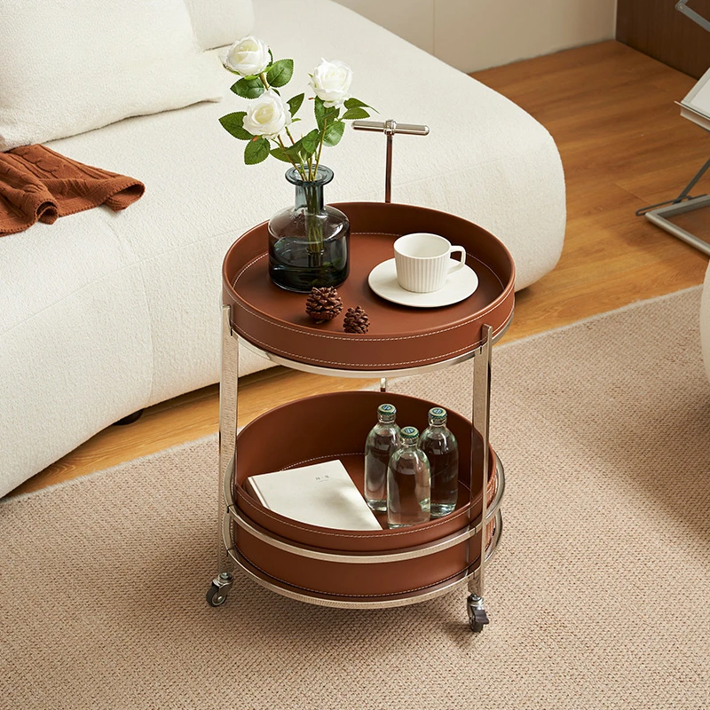 Многофункциональная тележка для гостиниц Двухуровневая Тележка из нержавеющей