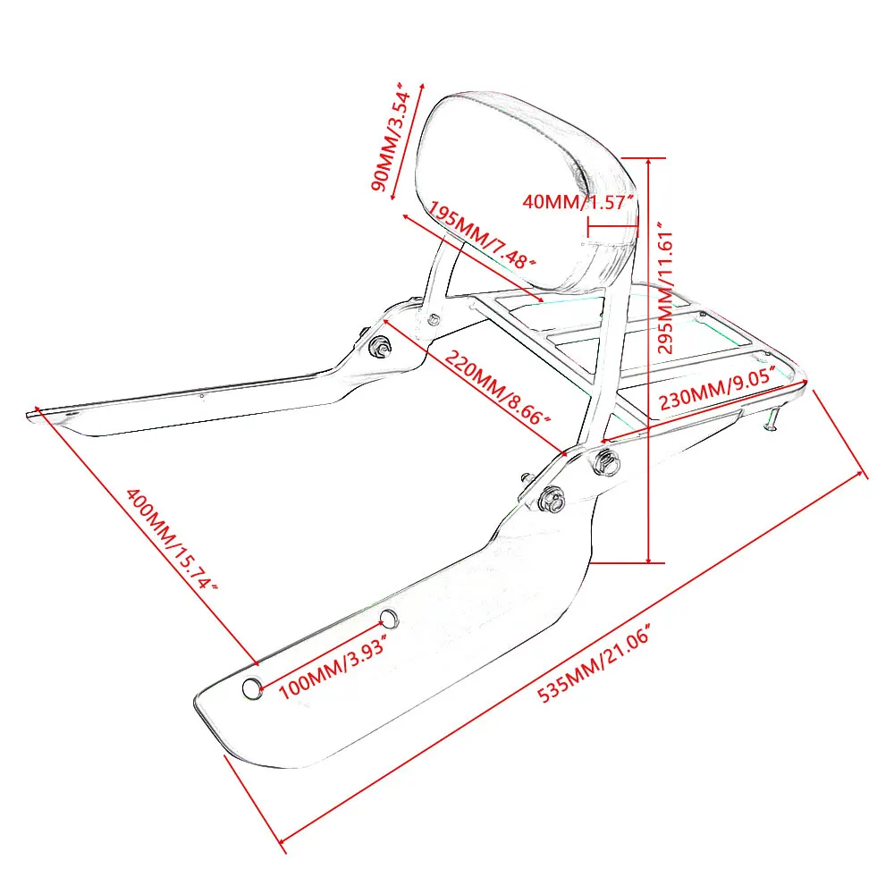 Задняя багажная стойка для мотоцикла Honda CTX700D CTX700N CTX700 D/N/ND 2014 2015 2016 2017 2018