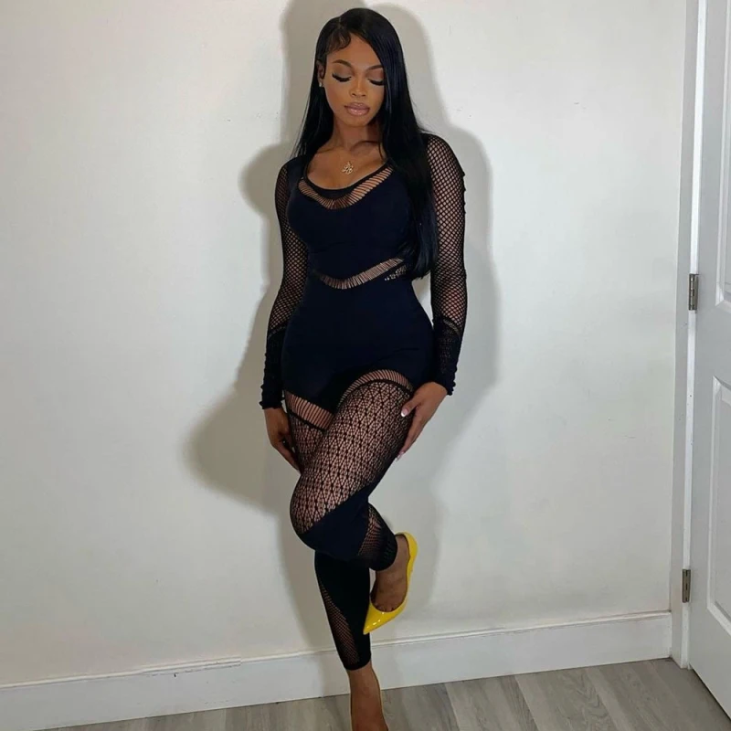 Сексуальный женский комбинезон эластичный трикотажный бесшовный Облегающий