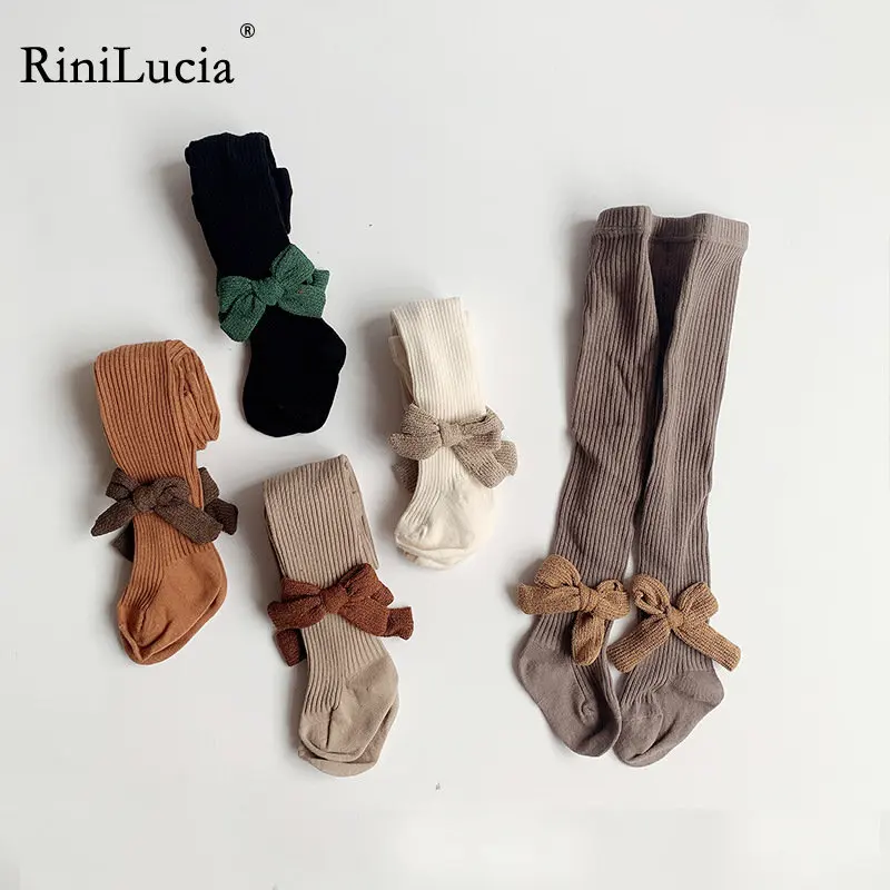 

RiniLucia 2023 Spring Warm Baby Pants Newborn Girls Leggings Soild Color Cotton Pants Kids Children Leggings for Kids Girls
