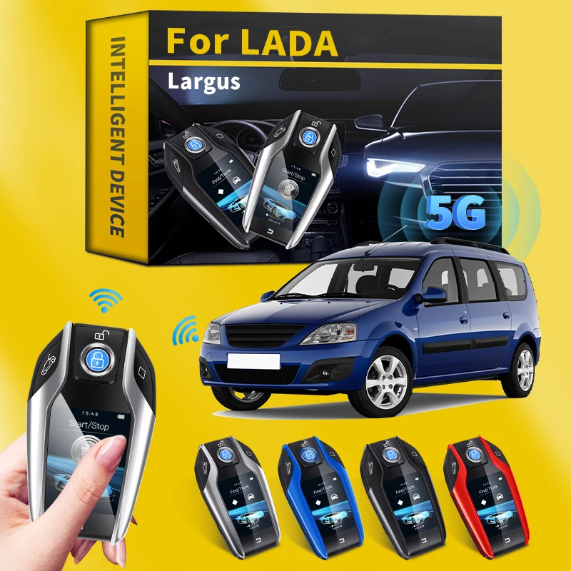 

For LADA Largus Modified Smart LCD Key Keyless Entry Remote Car Key with LCD Screen Display Screen Smart Key Auto Accessories